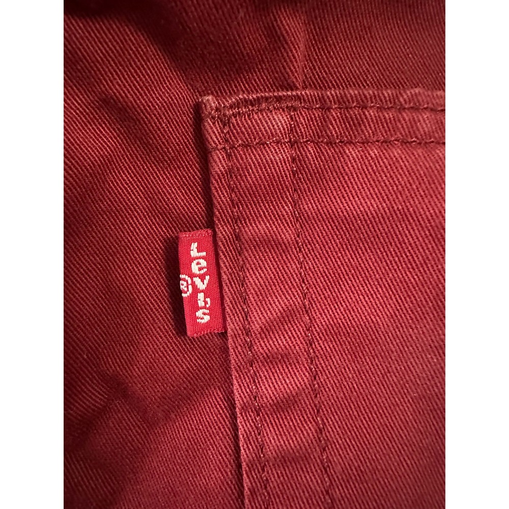 Levis 511 Urban Commuter Mens 32x30 Burgundy Maroon Red Twill 19111-0080 - Picture 6 of 10